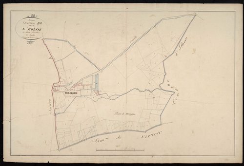 Section B, l'Eglise, feuille 2.