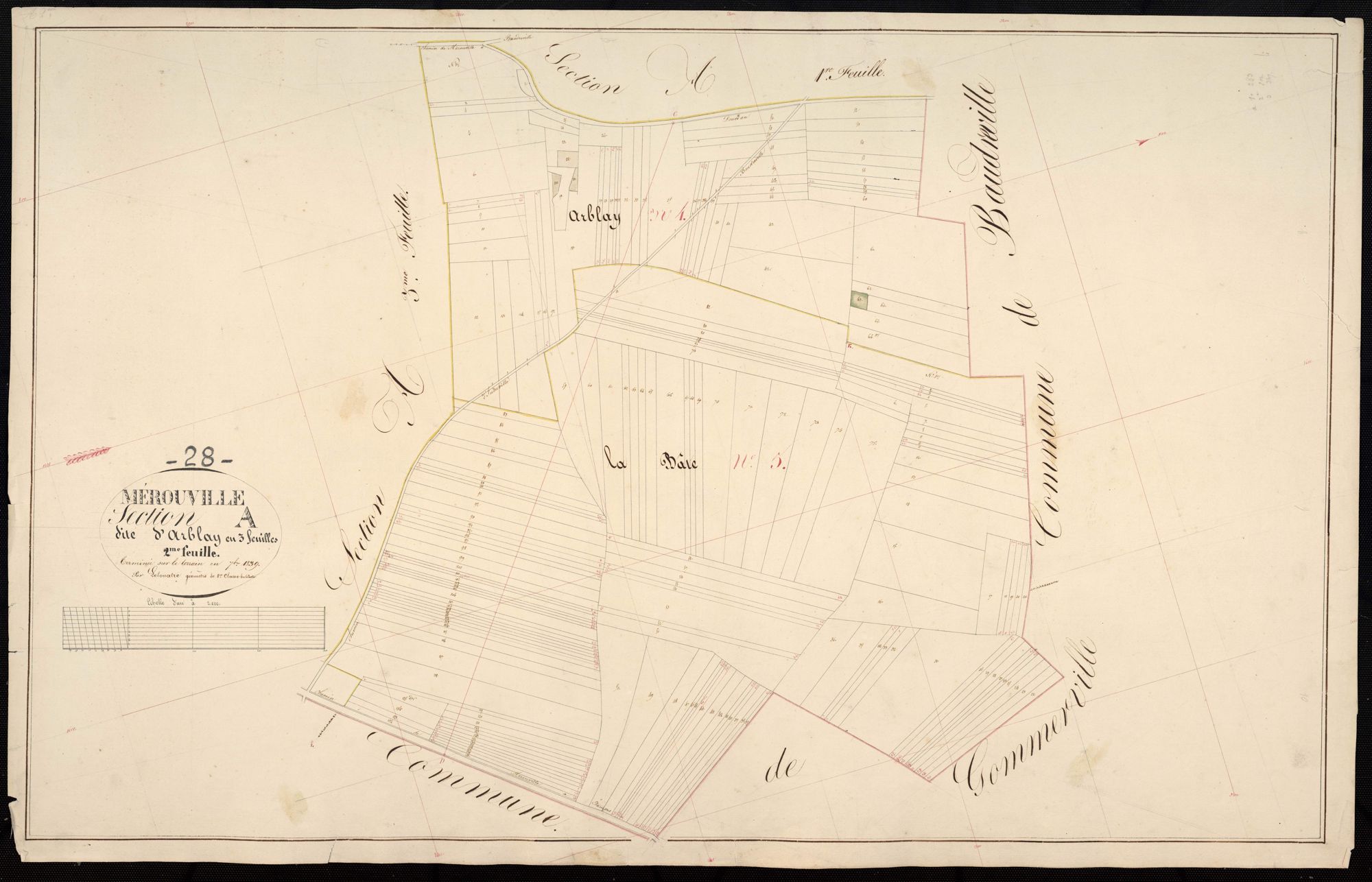Section A, Arblay, feuille 2.