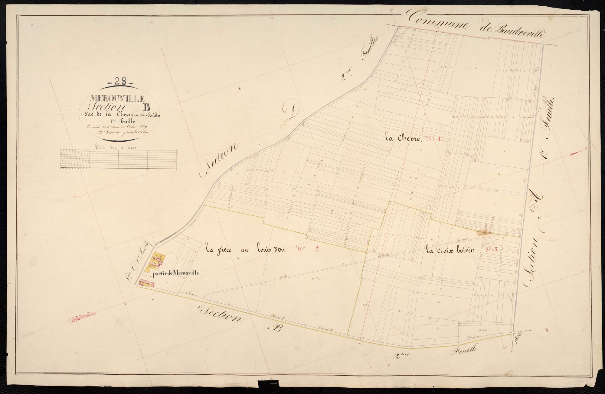 Section B, la Chèvre, feuille 1.