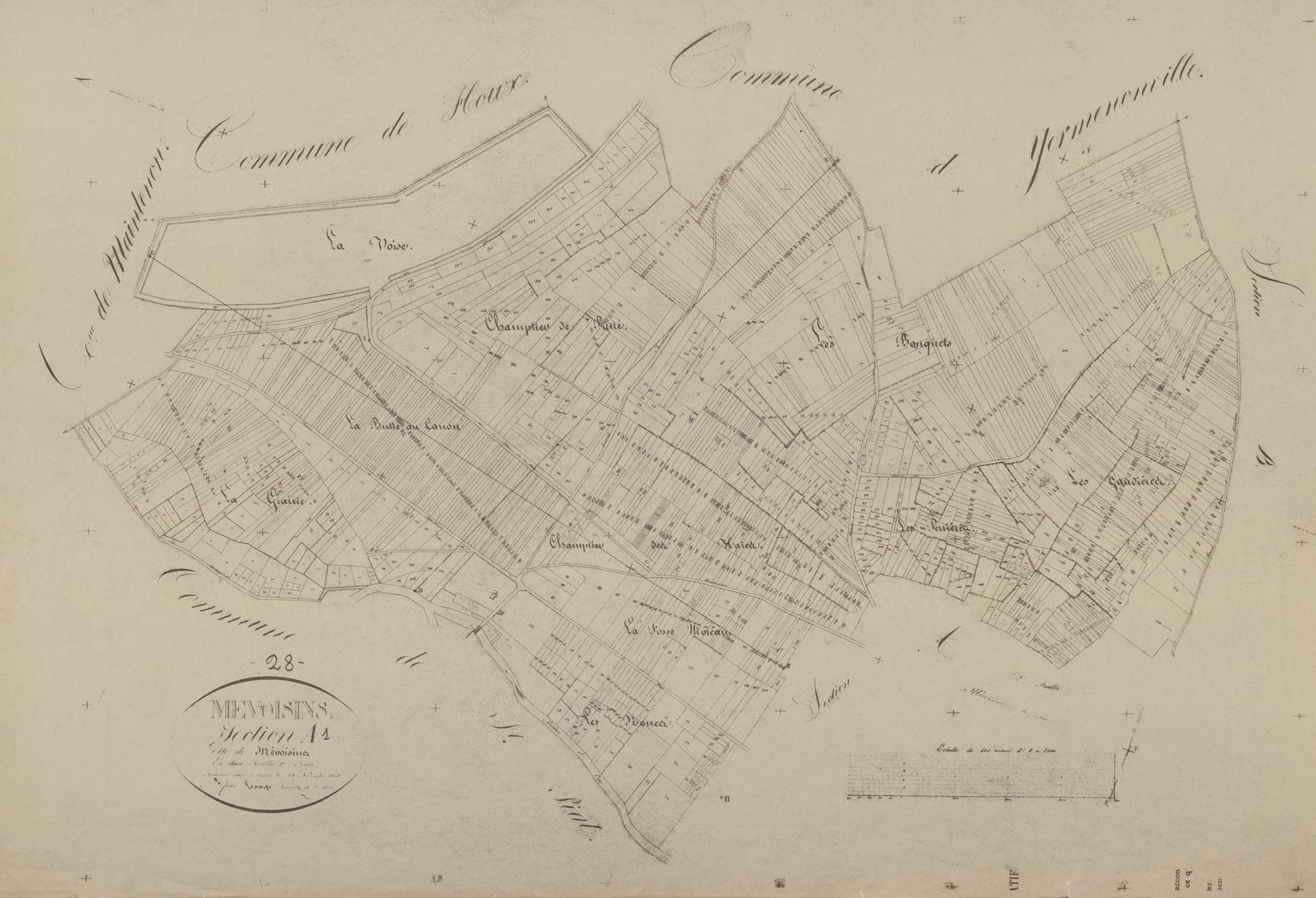 Section A, Mévoisins, feuille 1.