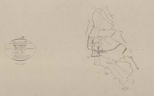 Tableau d'assemblage du plan parcellaire.