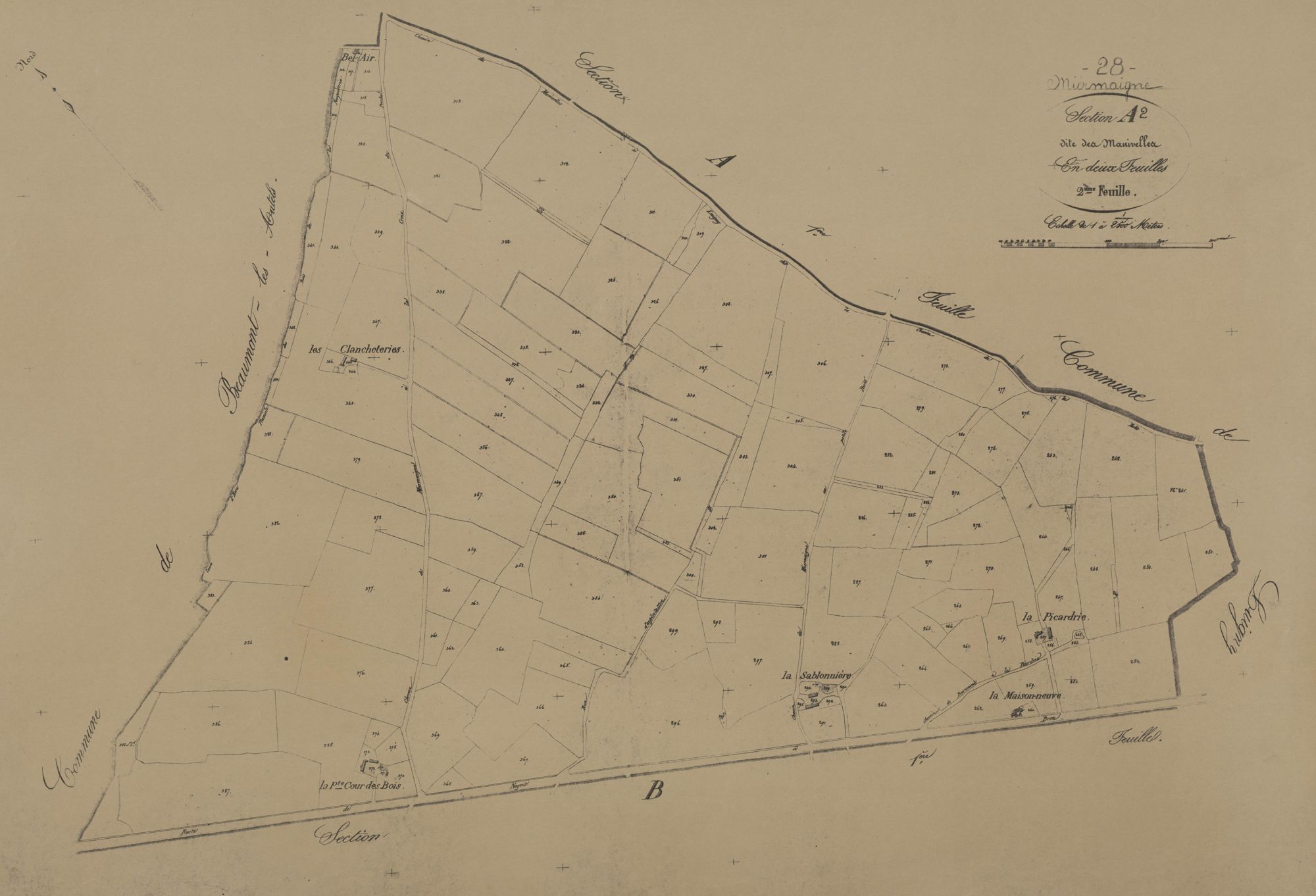 Section A, les Manivelles, feuille 2.