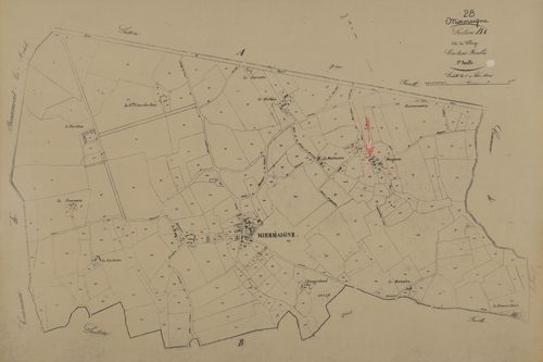 Section B, le Village, feuille 1.