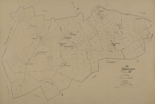 Section B, le Village, feuille 2.