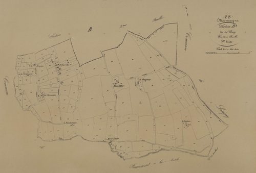 Section B, le Village, feuille 3.