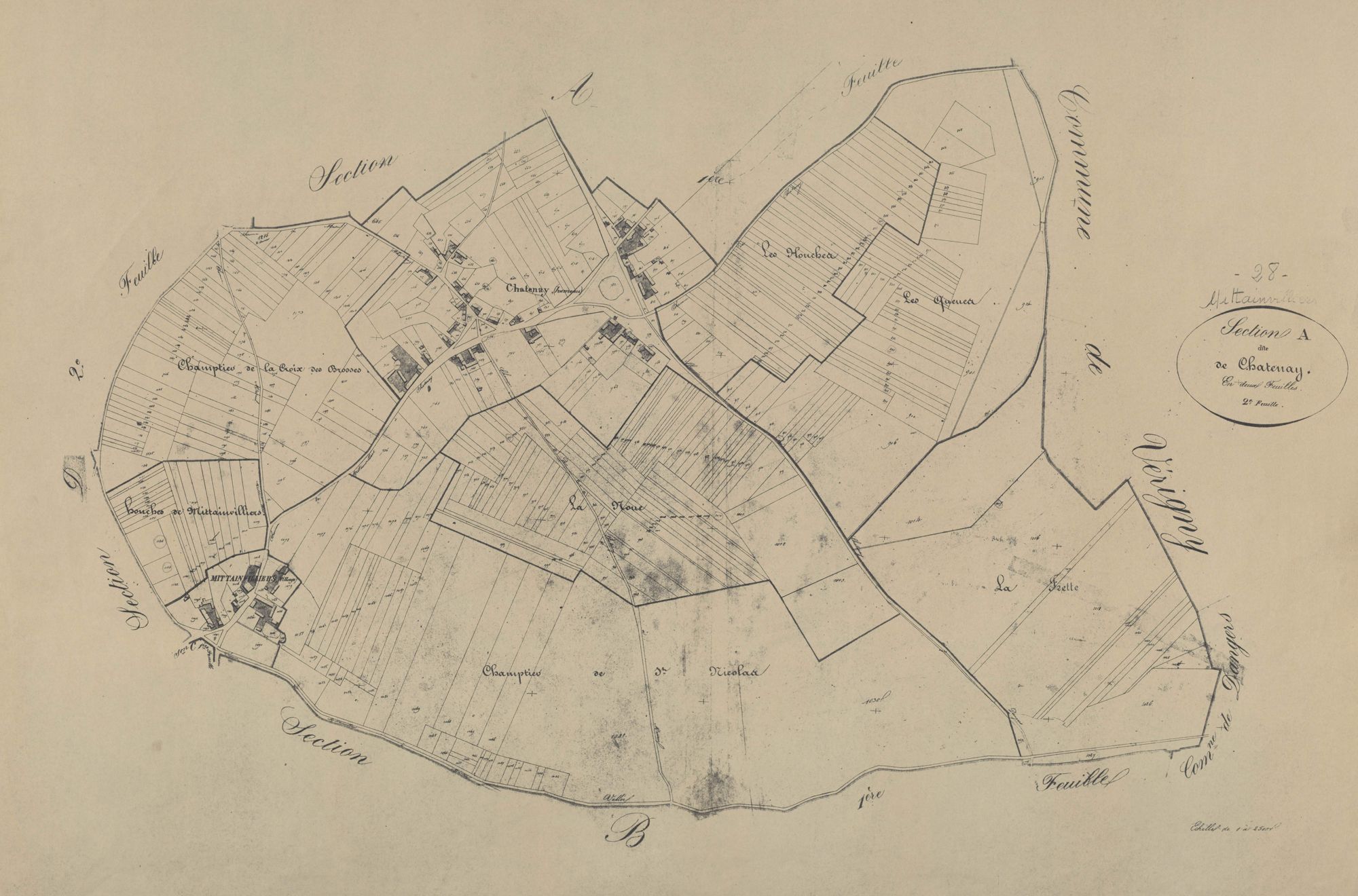 Section A, Chatenay, feuille 2.