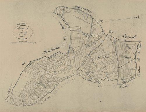 Section D, le Mesnil, feuille 1.