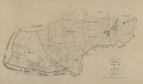 Section D, le Mesnil, feuille 2.