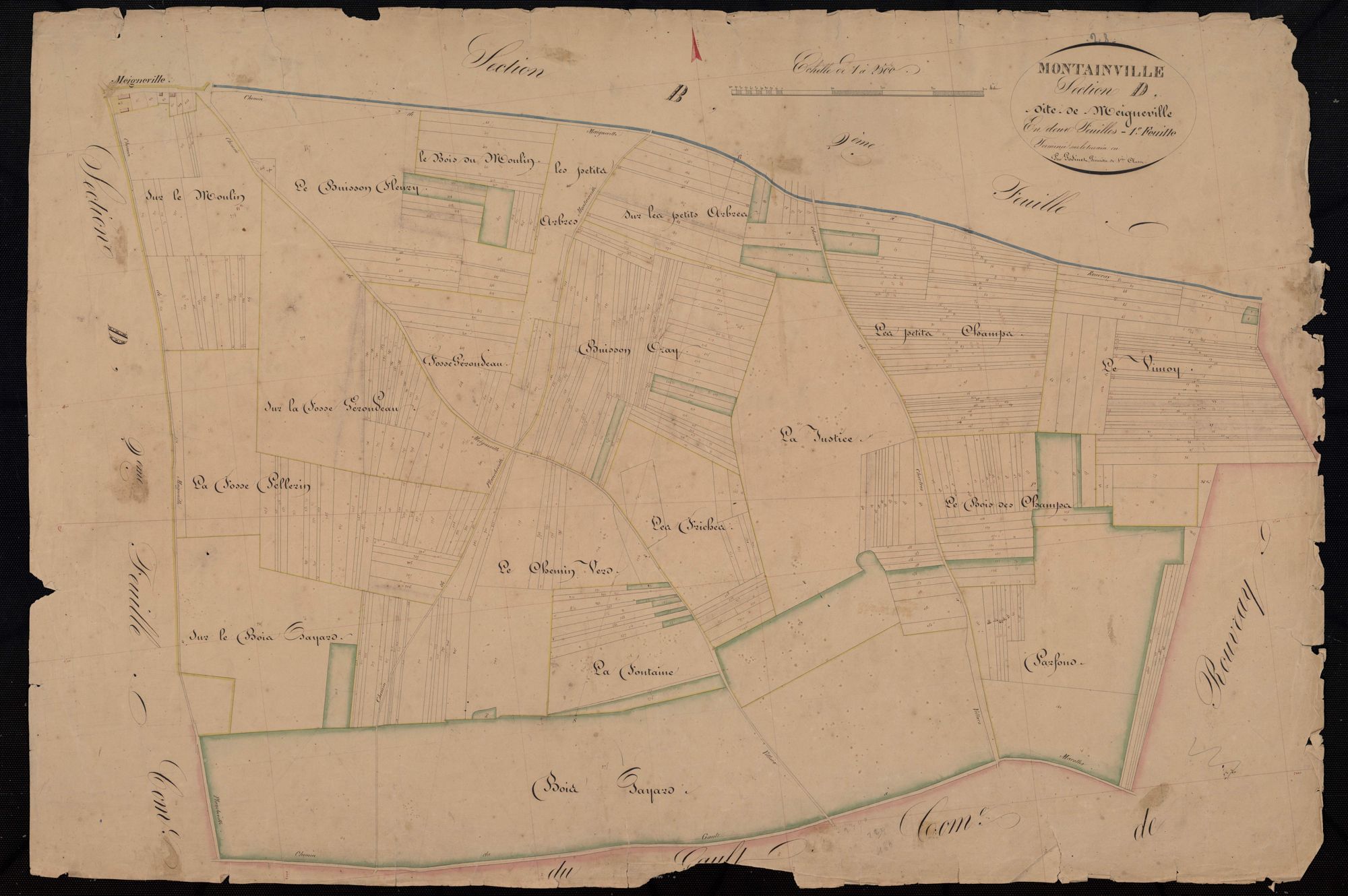 Section D, Meigneville, feuille 1.