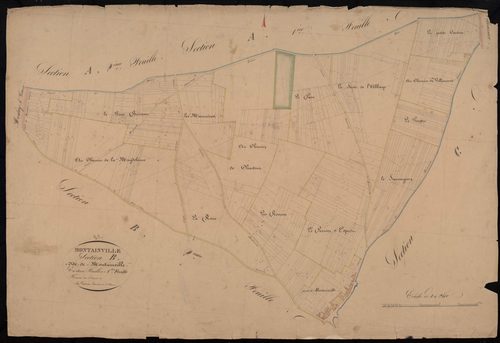 Section B, Montainville, feuille 1.