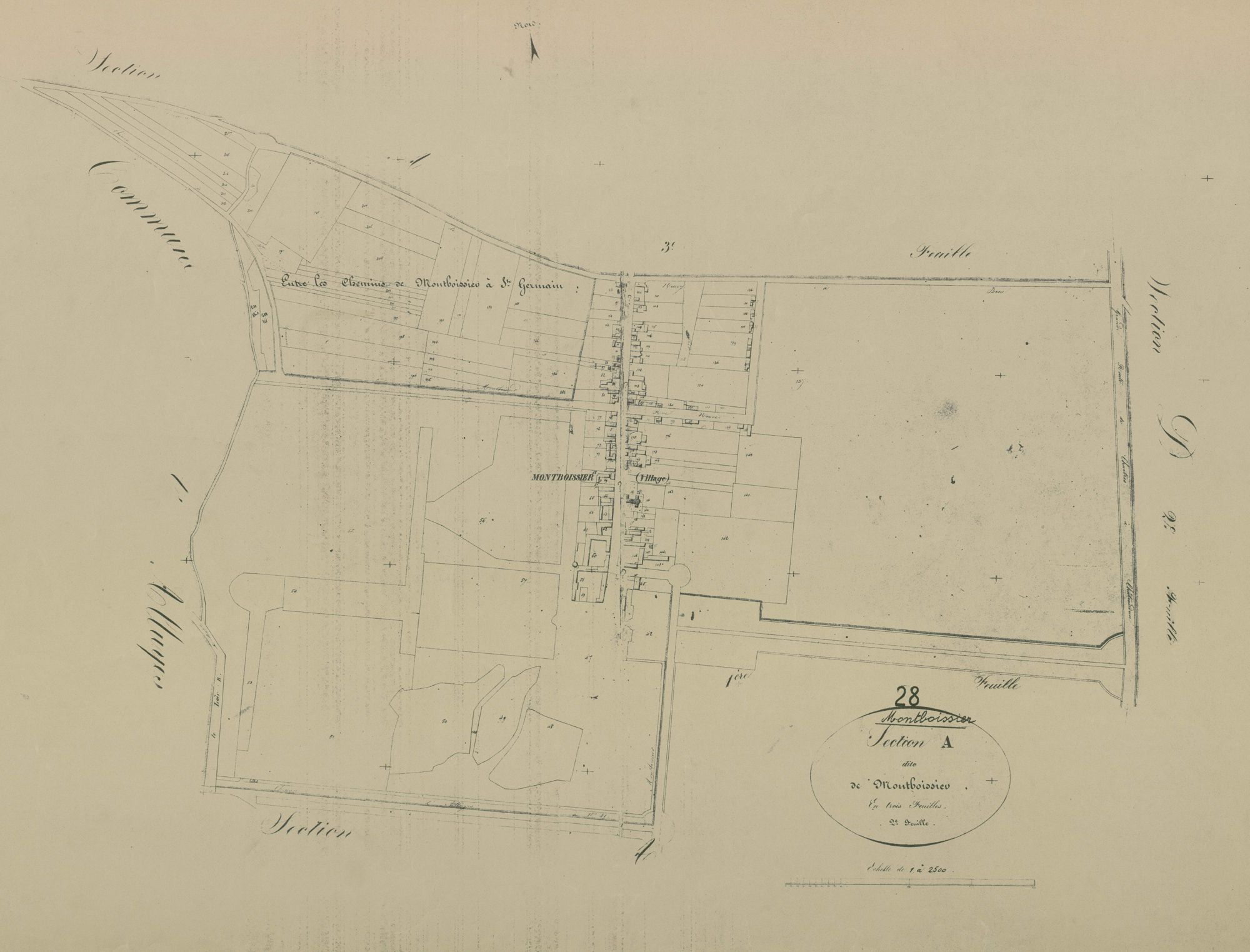 Section A, Montboissier, feuille 2.