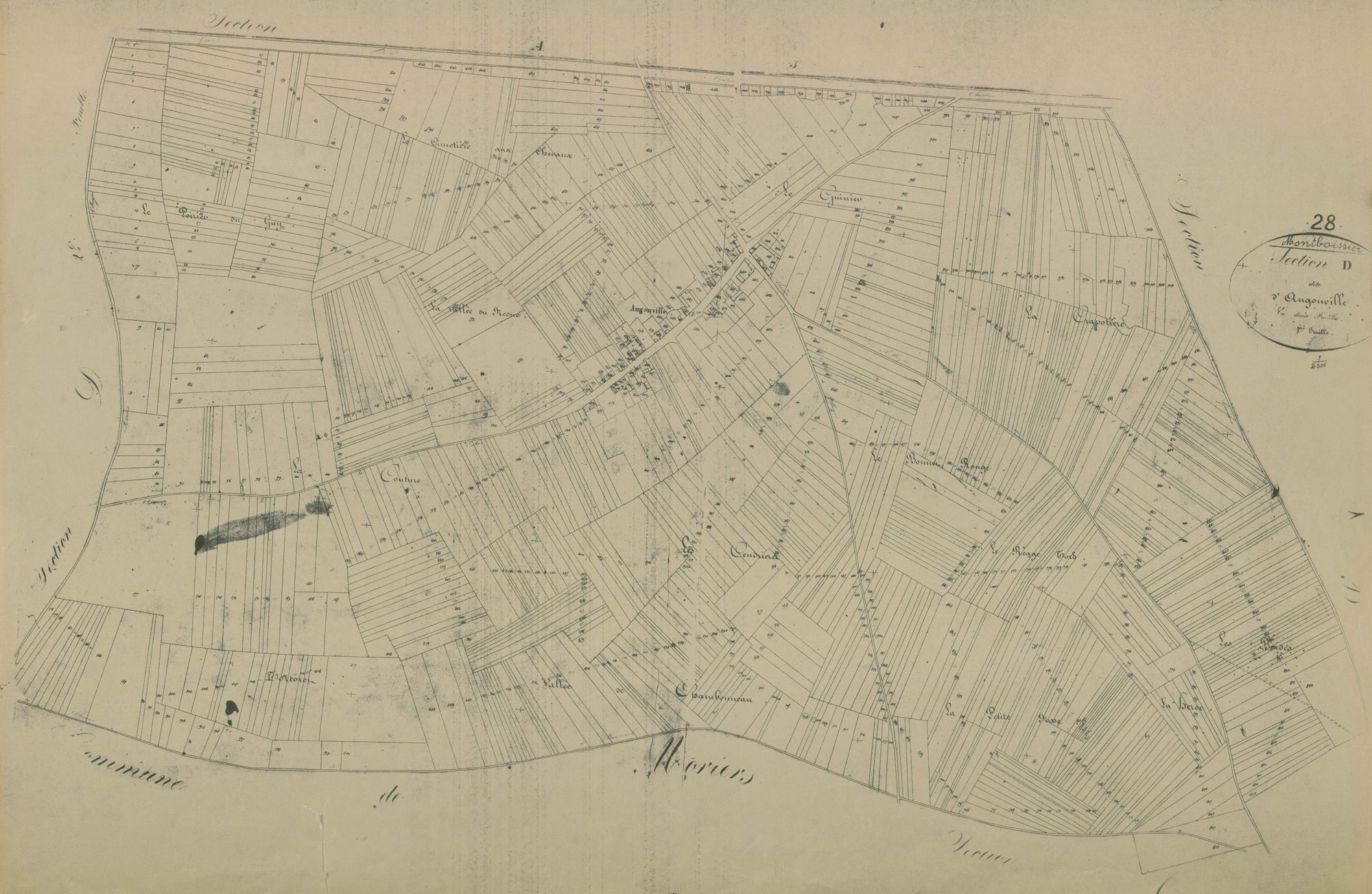 Section D, Augonville, feuille 1.