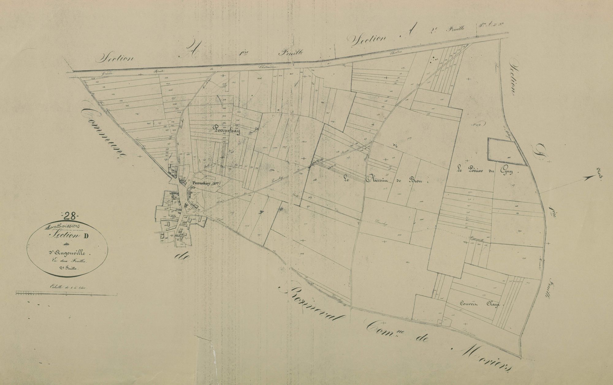 Section D, Augonville, feuille 2.