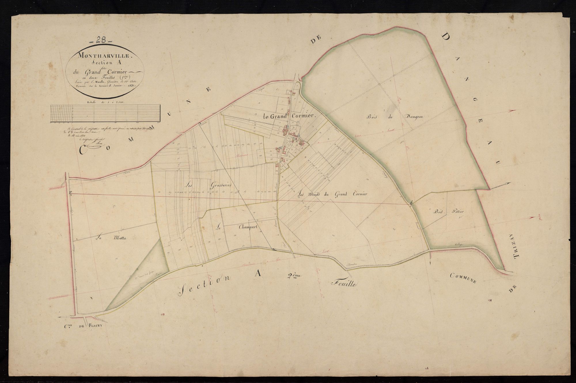 Section A, le Grand Cormier, feuille 1.