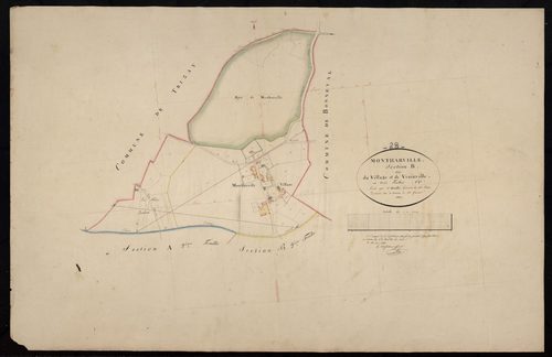 Section B, le Village et Vrainville, feuille 1.