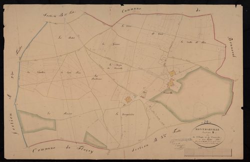 Section B, le Village et Vrainville, feuille 2.
