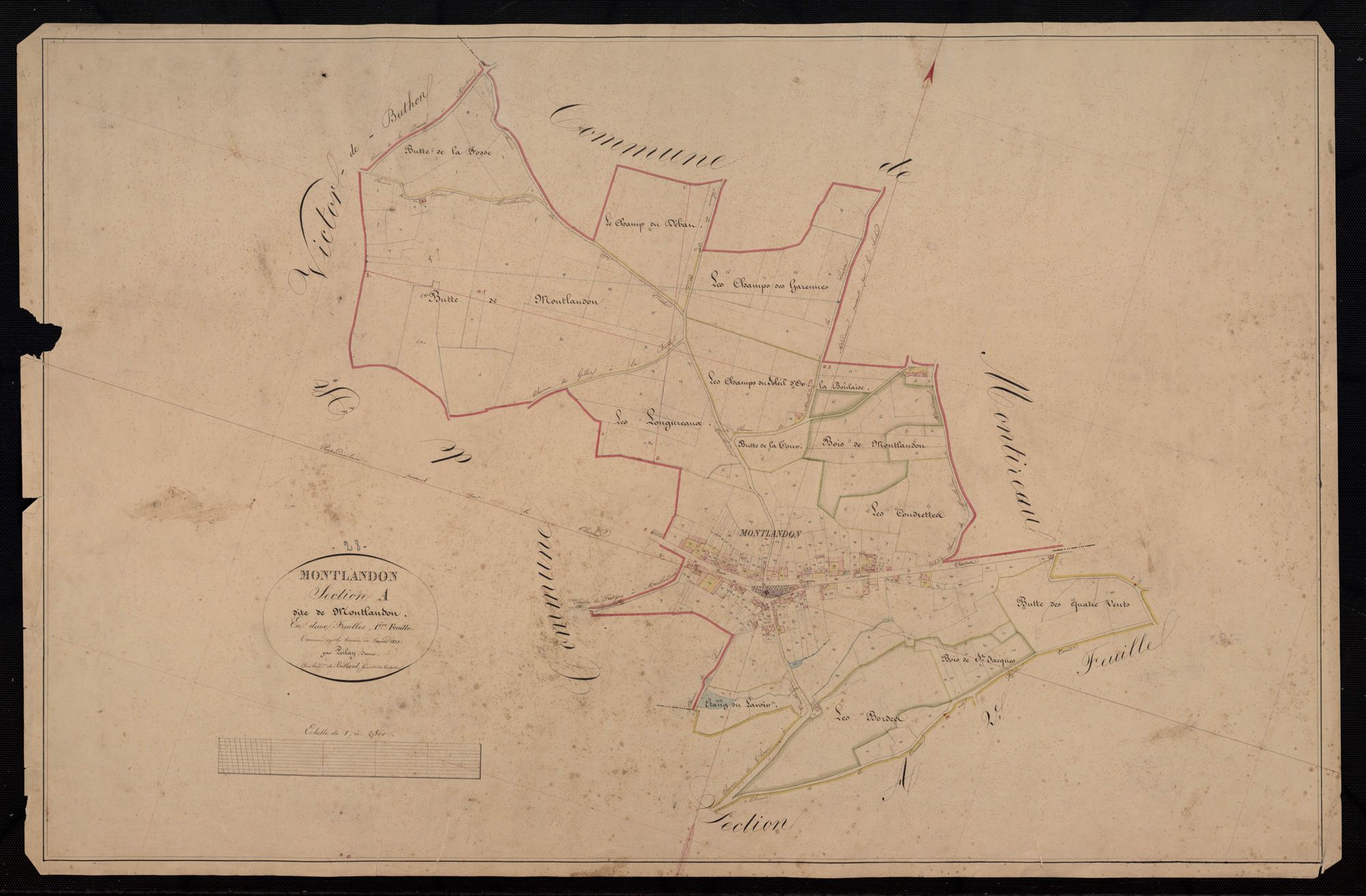 Section A, Montlandon, feuille 1.