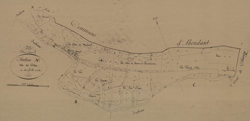 Section A, les Côtes, feuille 2.