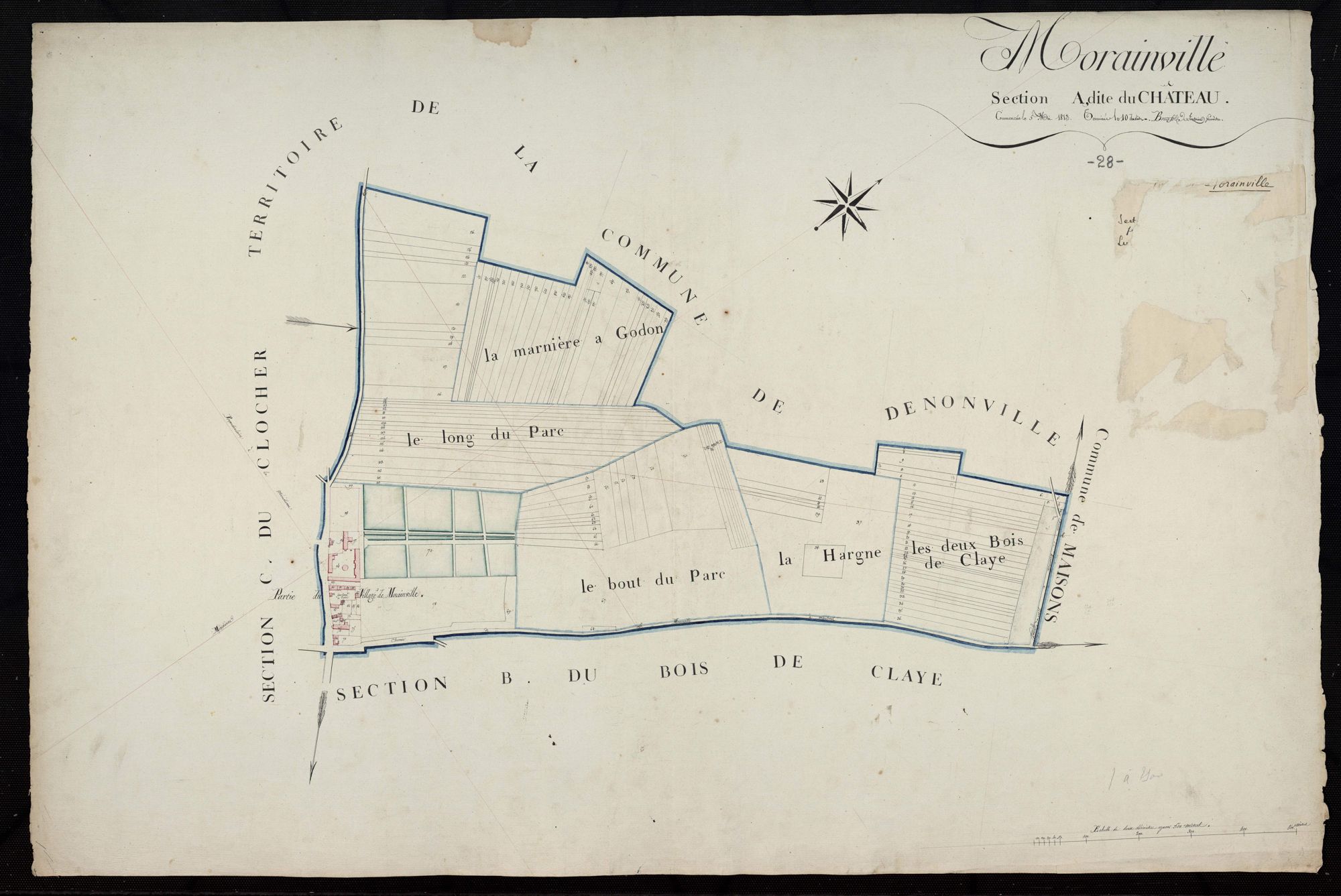 Section A, le Château, en une feuille.