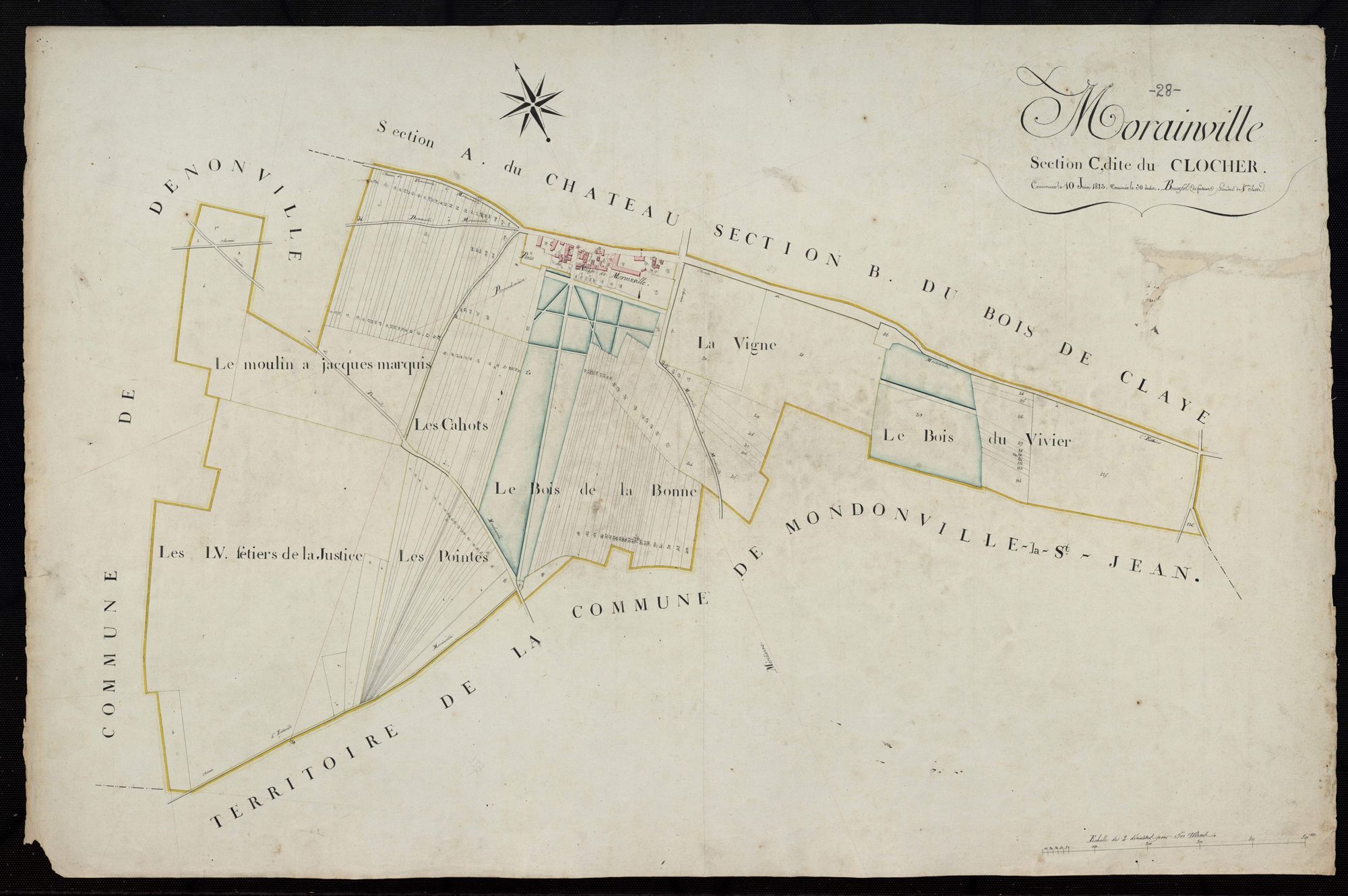 Section C, le Clocher, en une feuille.