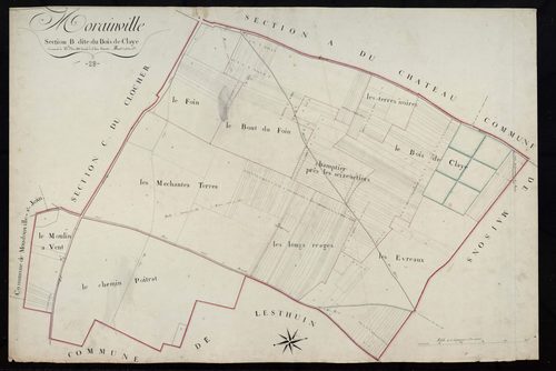 Section B, le Bois de Clayes, en une feuille.