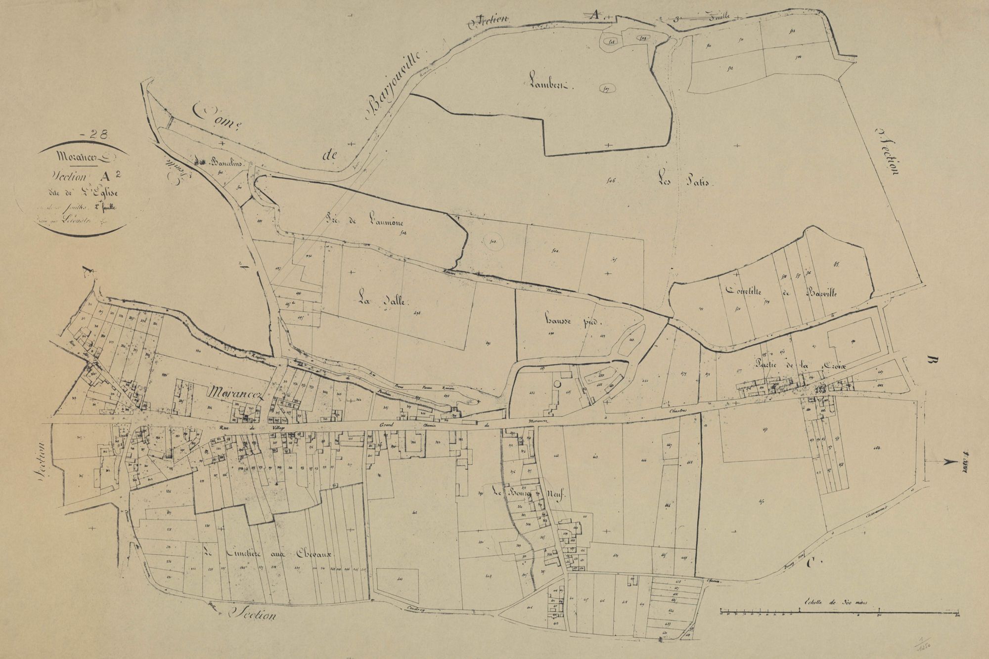 Section A, l'Eglise, feuille 2.