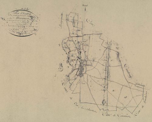 Tableau d'assemblage du plan parcellaire.