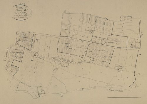 Section B, Gourdez, feuille 2.