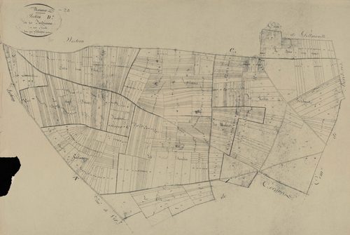 Section D les Jardrieuses, en une feuille.