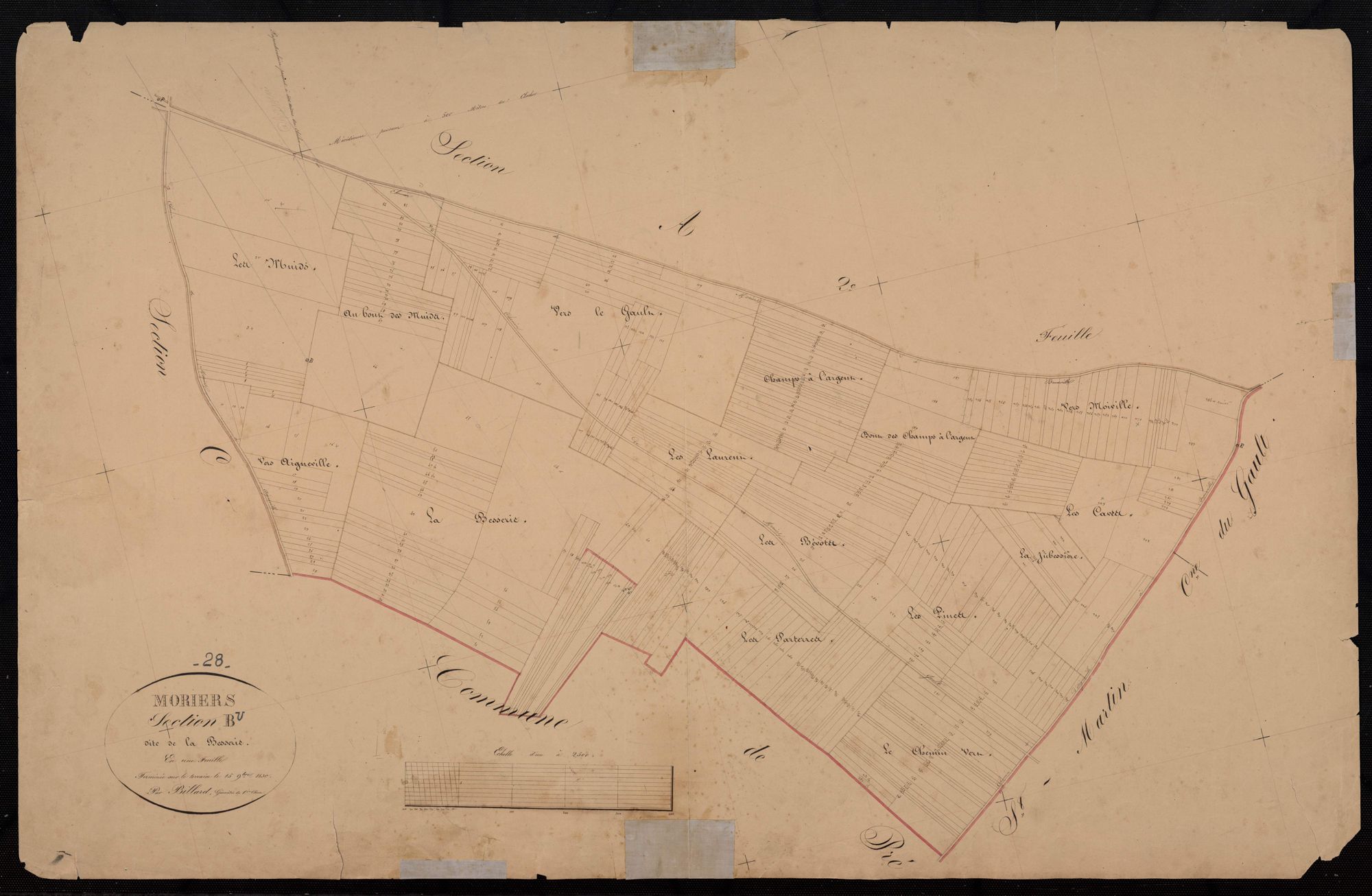 Section B, Besserie, en une feuille.