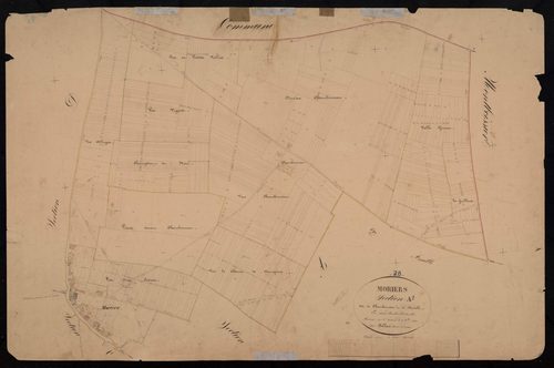 Section A, Chambonneau et Moiville, feuille 1.