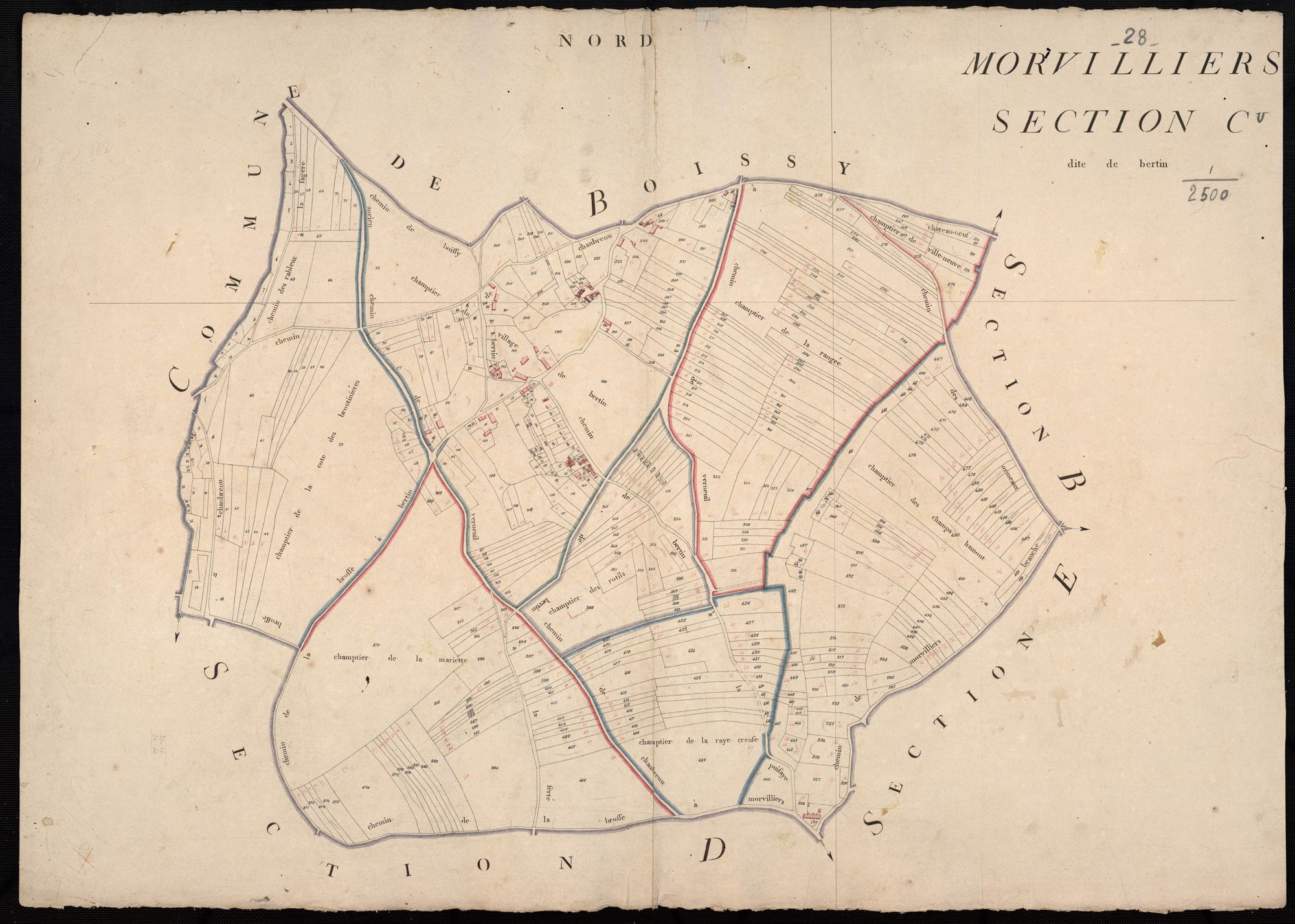 Section C, le Bertin, en une feuille.