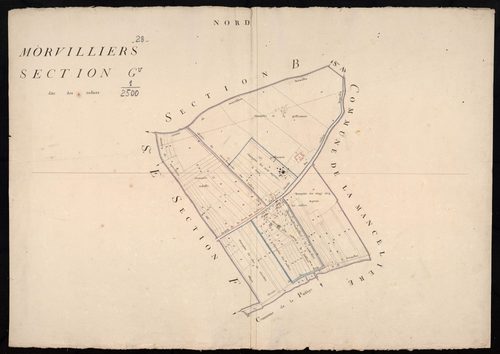 Section G, les Radiers, en une feuille.