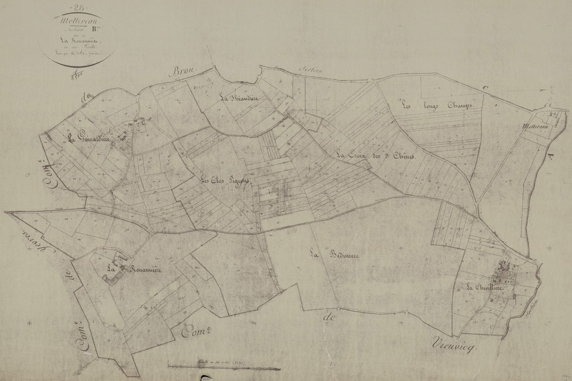 Section B, la Rouannière, en une feuille.
