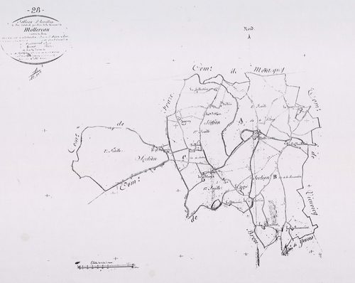 Tableau d'assemblage du plan parcellaire.