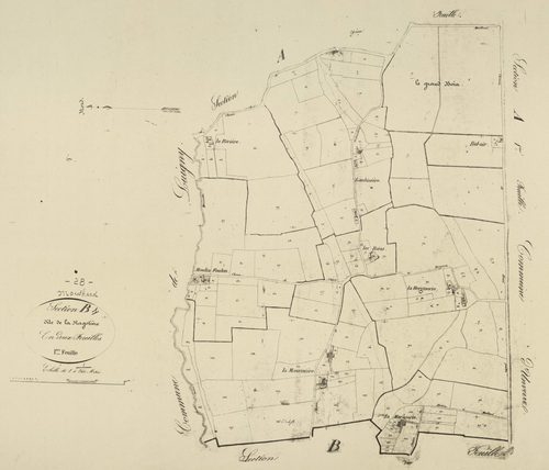 Section B, la Ragotière, feuille 1.