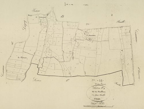 Section C, les Chenillières, feuille 1.
