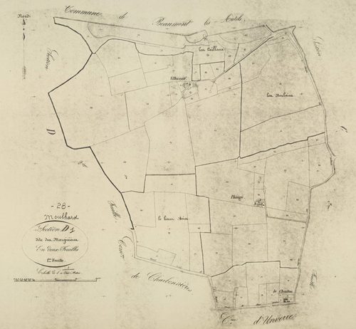 Section D, les Marginières, feuille 1.