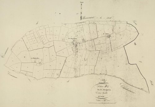 Section D, les Marginières, feuille 2.