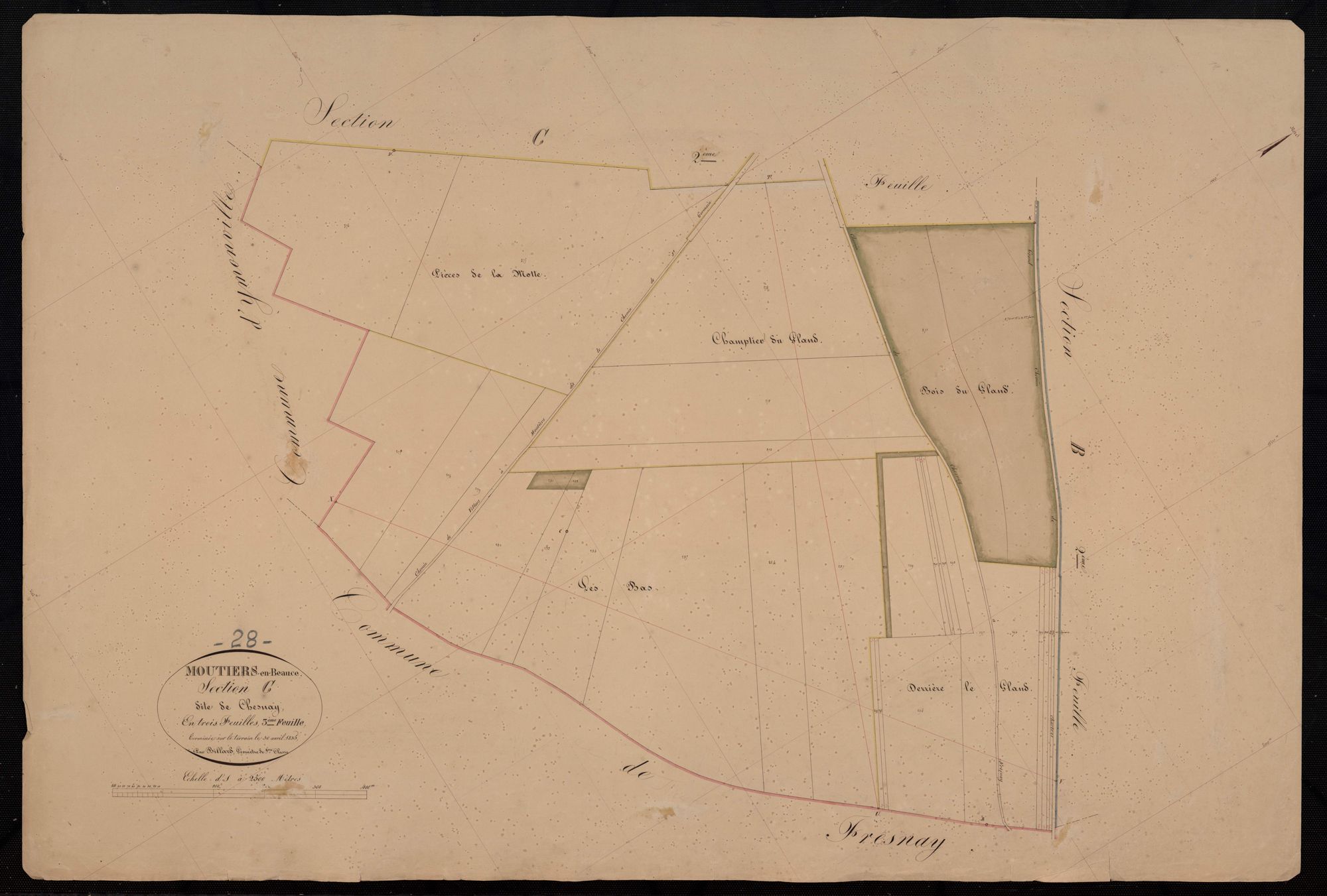 Section C, Chesnay, feuille 3.