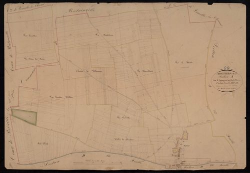 Section A, Epincy et le Puits Morin, feuille 1 / Terminé sur le terrain par Monsieur Fissot, Géomètre secondaire.