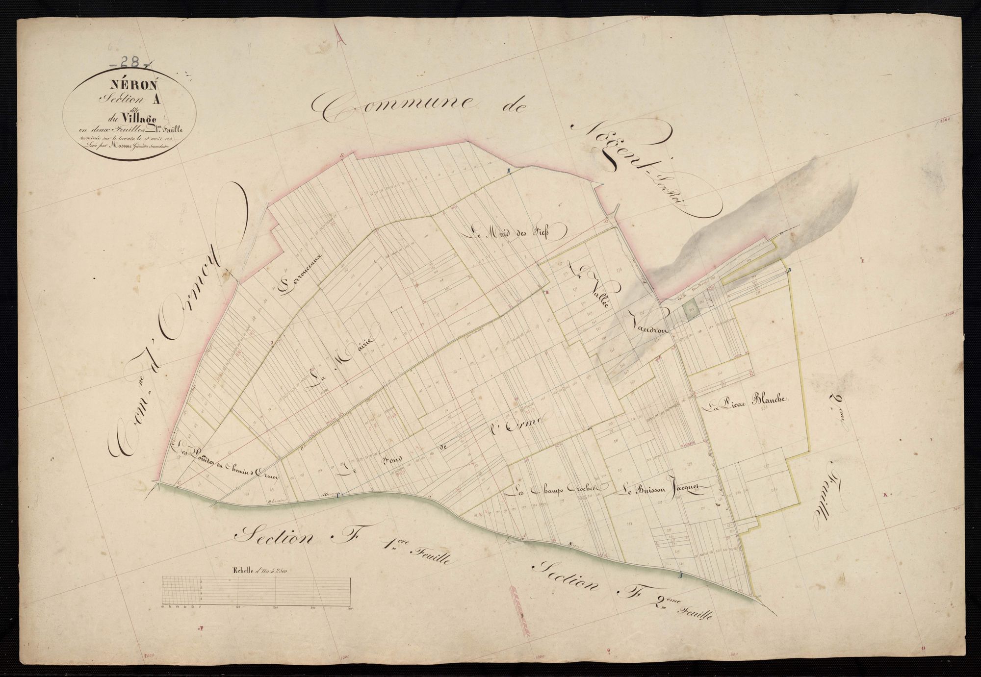 Section A, le Village, feuille 1.