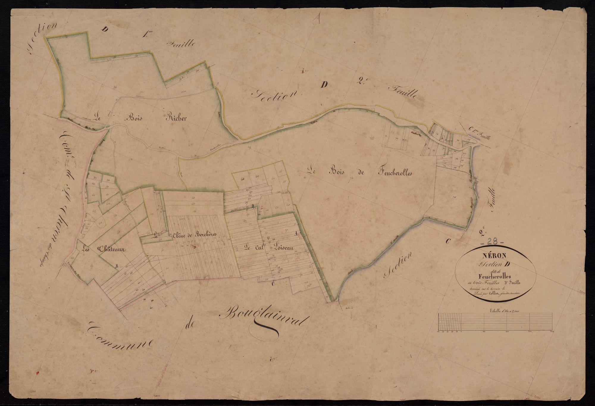 Section D, Feucherolles, feuille 3.