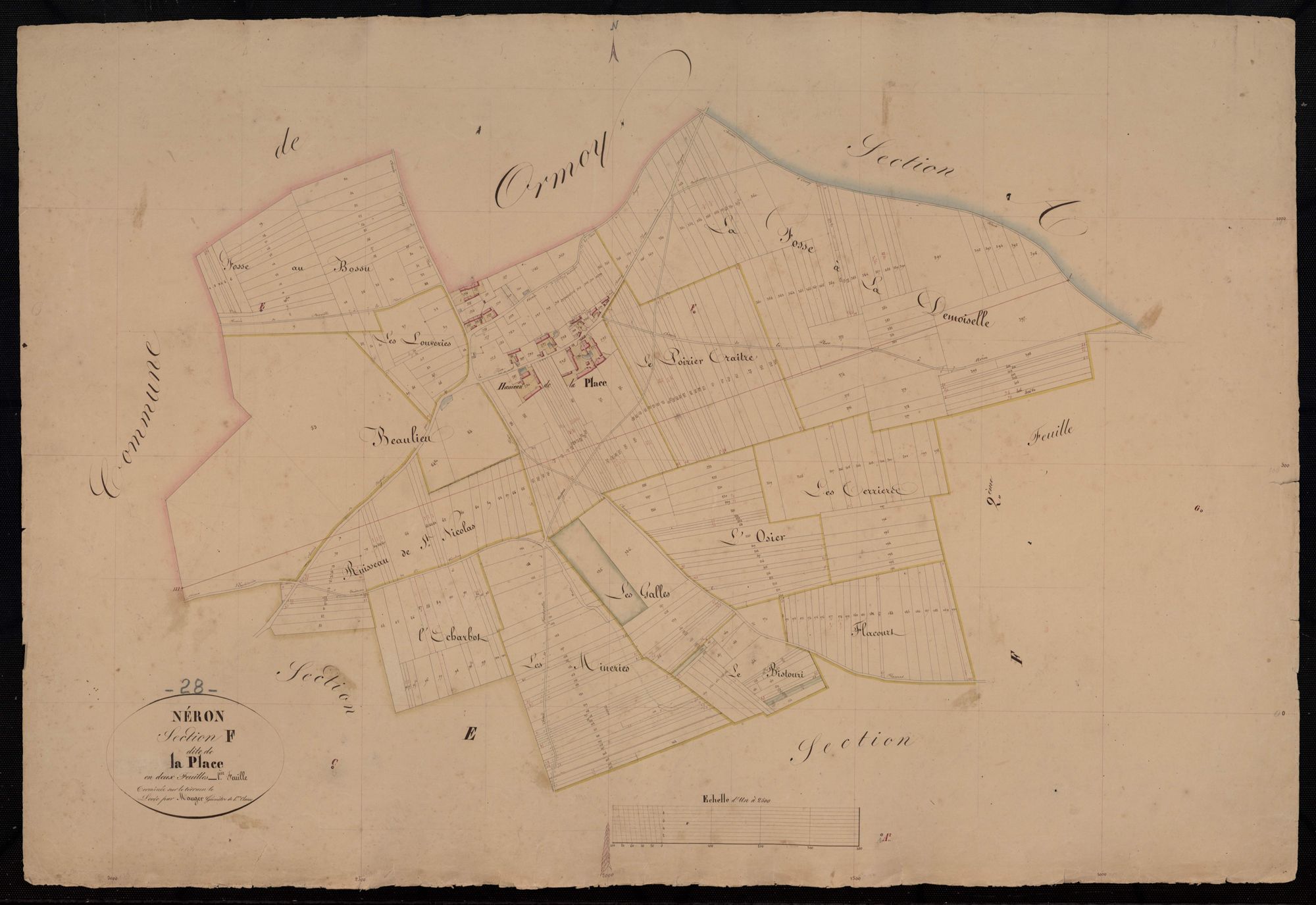 Section F, la Place, feuille 1.