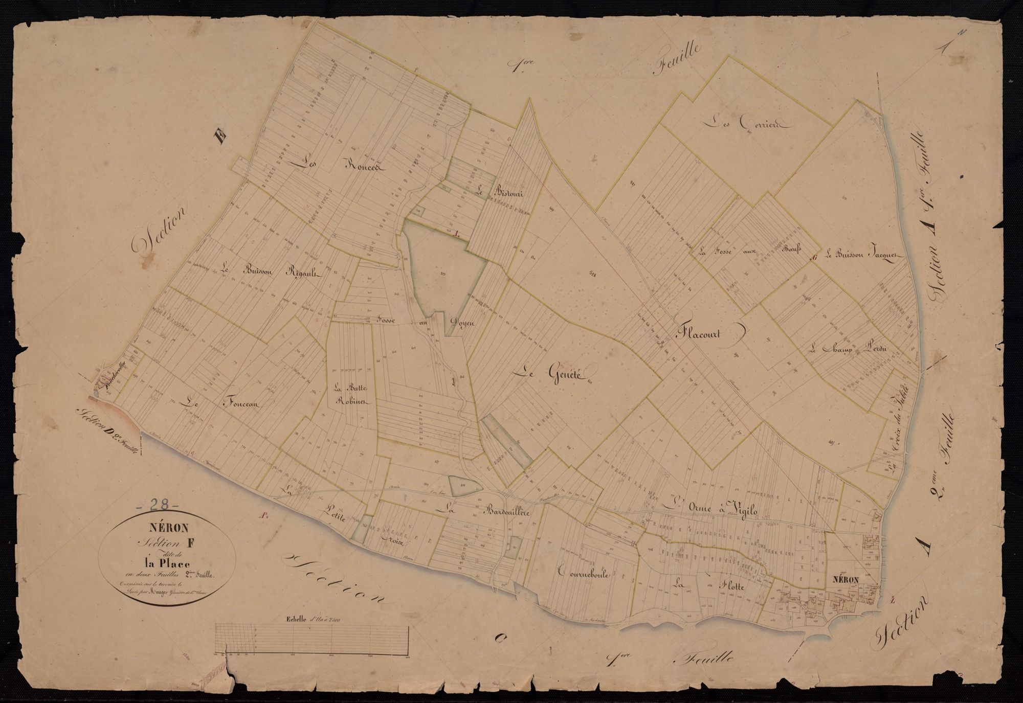 Section F, la Place, feuille 2.
