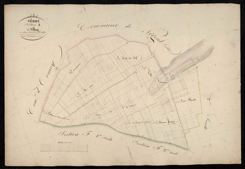 Section A, le Village, feuille 1.