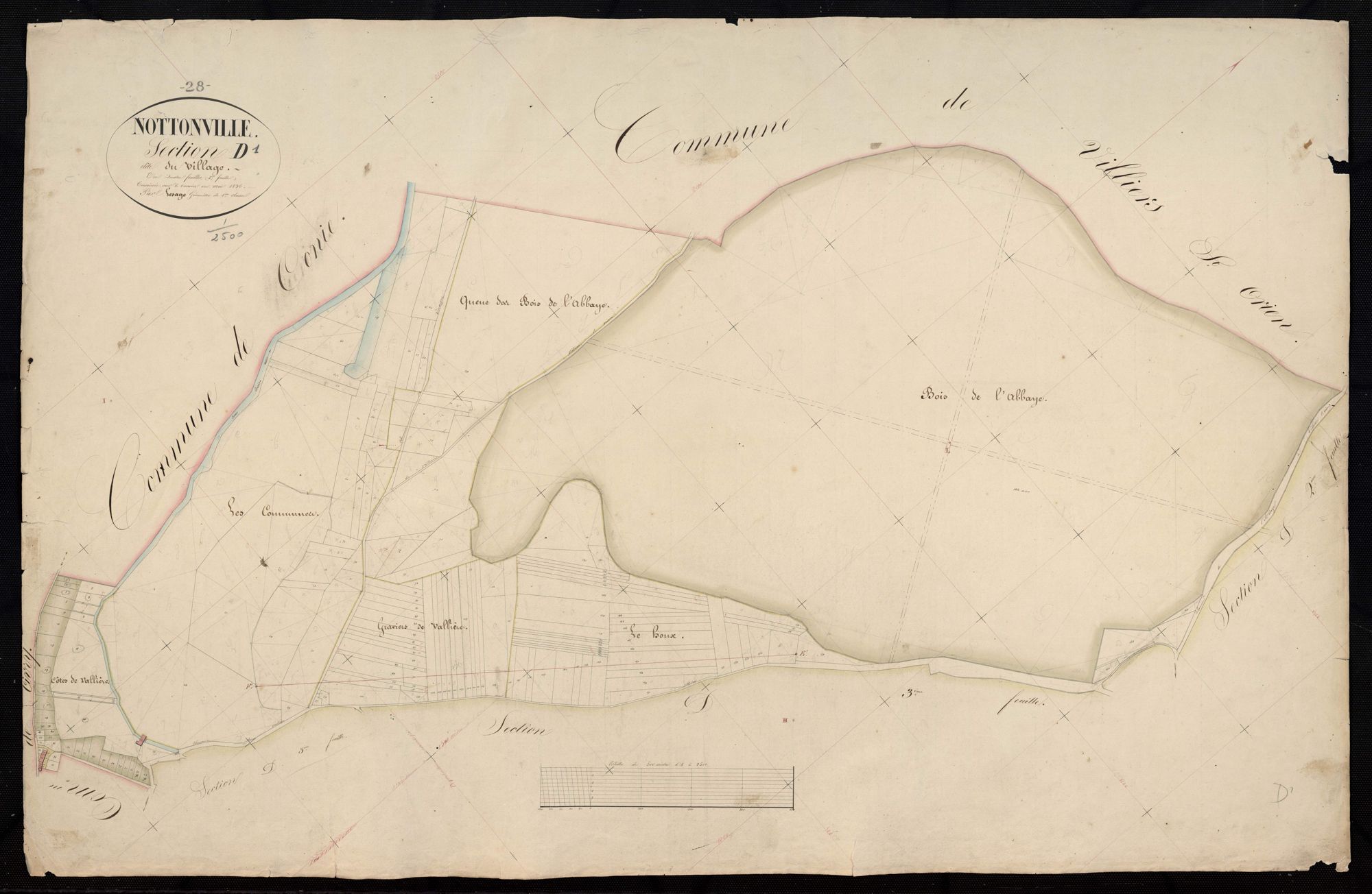 Section D, le Village, feuille 1.