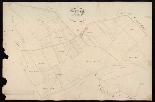 Section B, Réclainville, feuille 3.