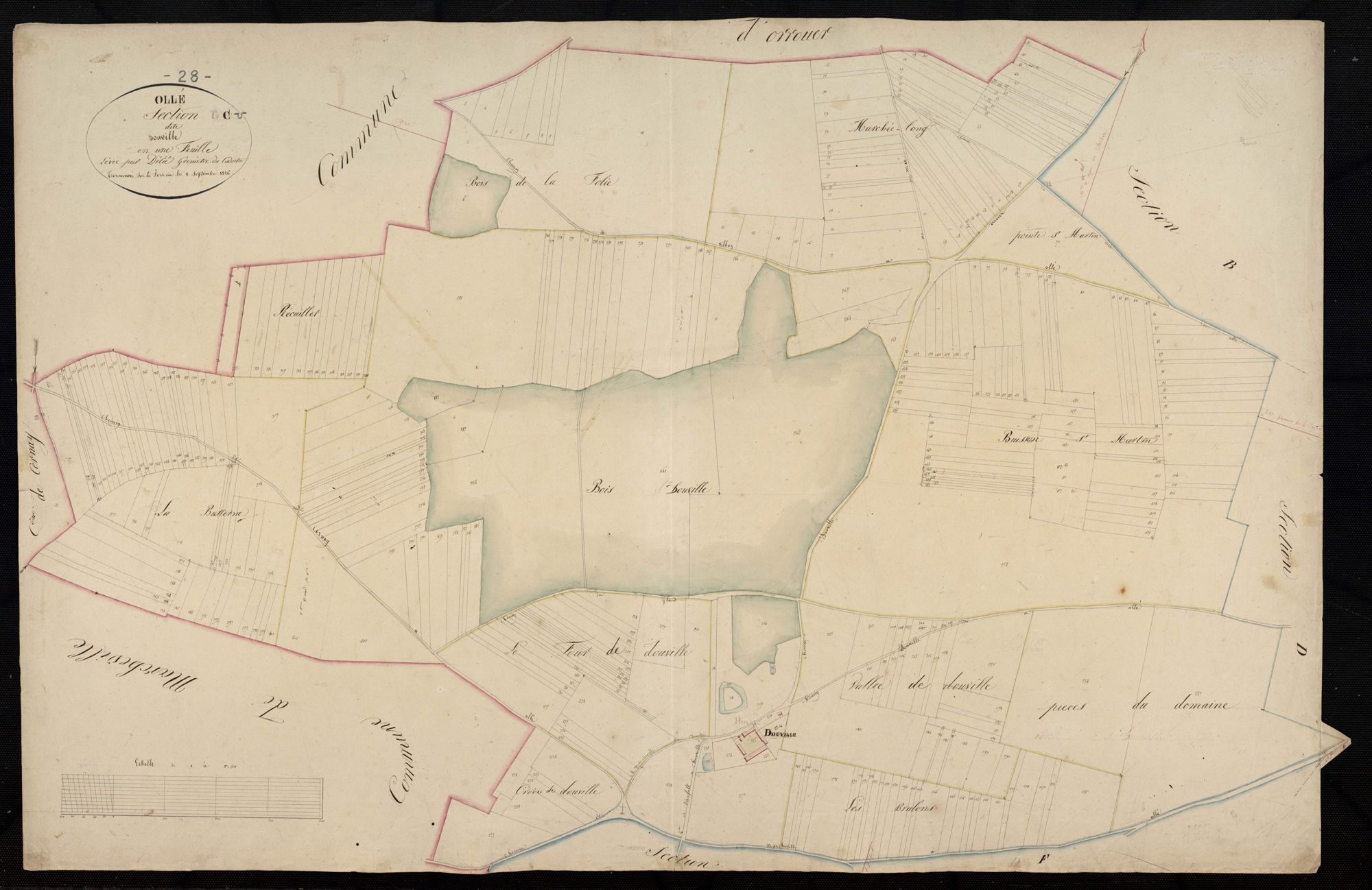 Section C, Douville, en une feuille.