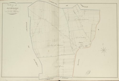 Section A, les Bas de Maison, en une feuille.